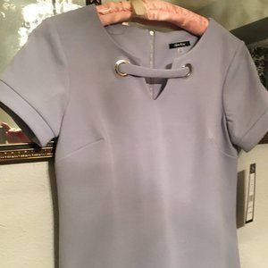 Size 6 - New with tags - Slate Blue Dress with Gromet Detail